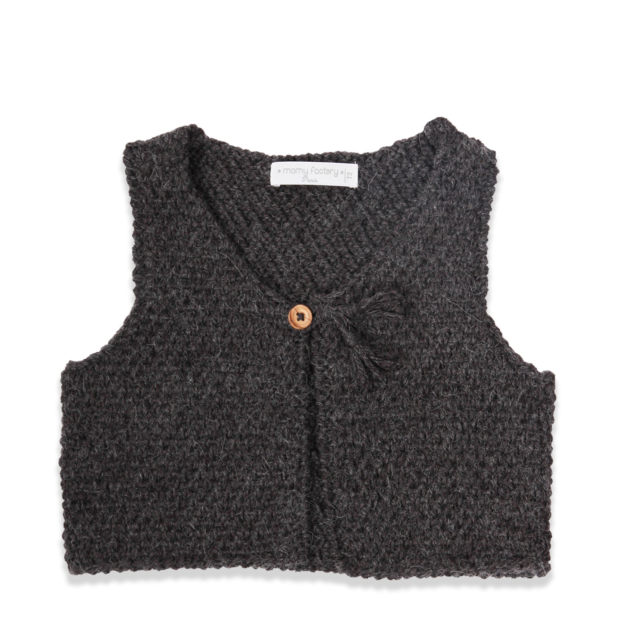 tricoter un gilet sans manches pour bebe