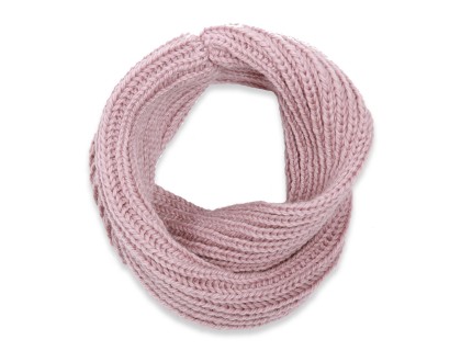 Light purple snood scarf for kids made from wool and alpaca