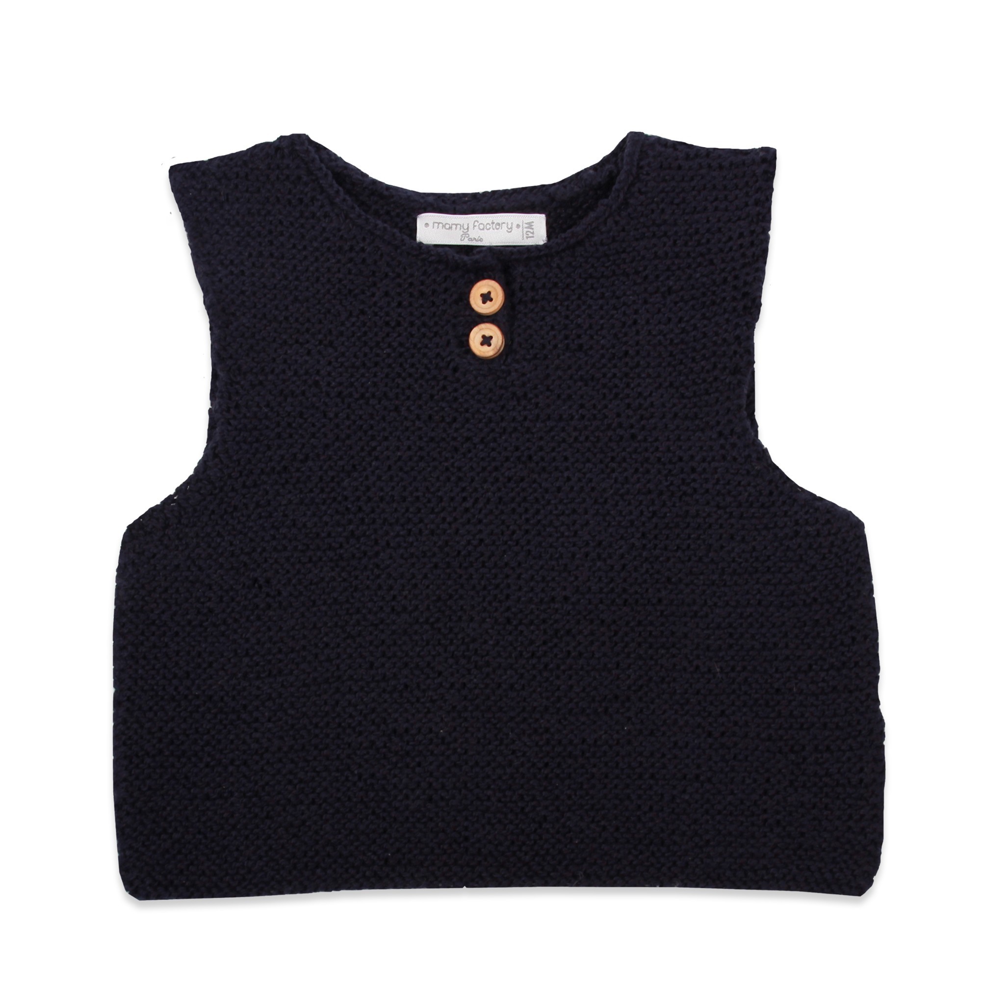 Baby tank top knitted in by our grandmothers. Made from cotton.