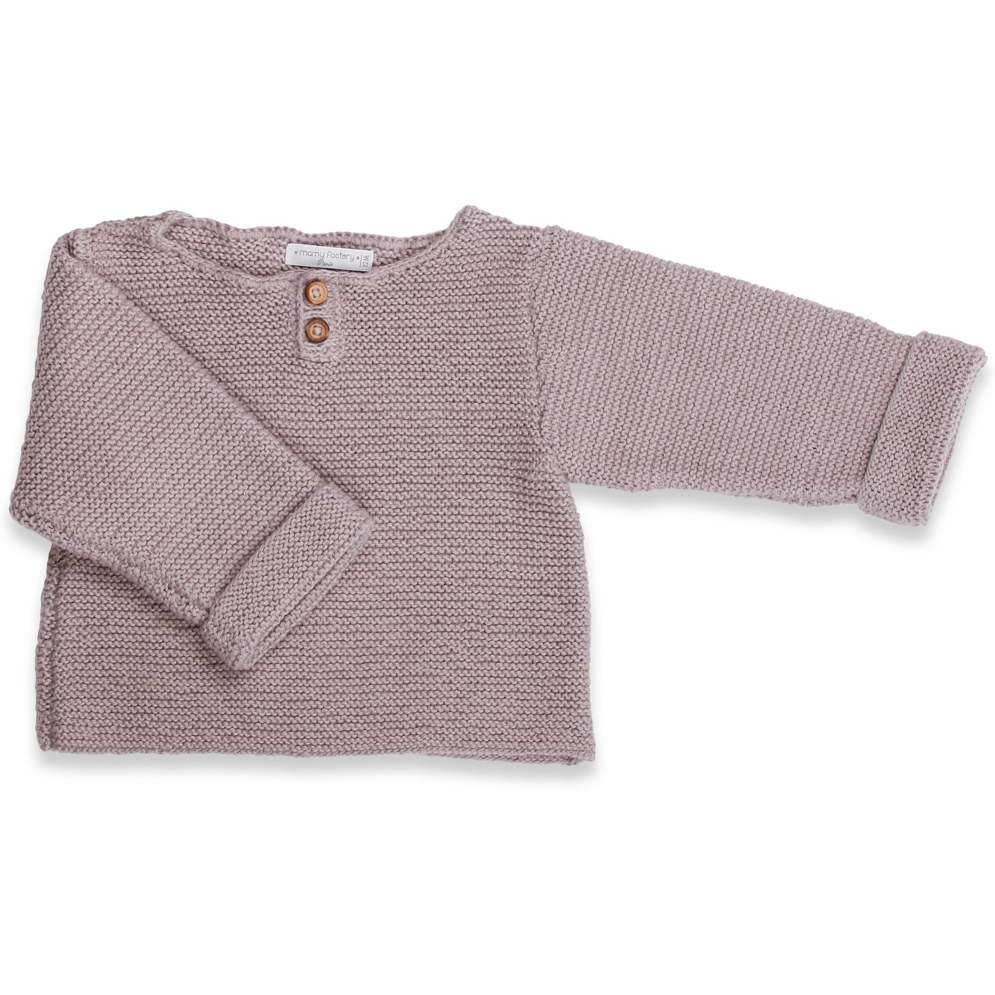 pull bebe tricote main