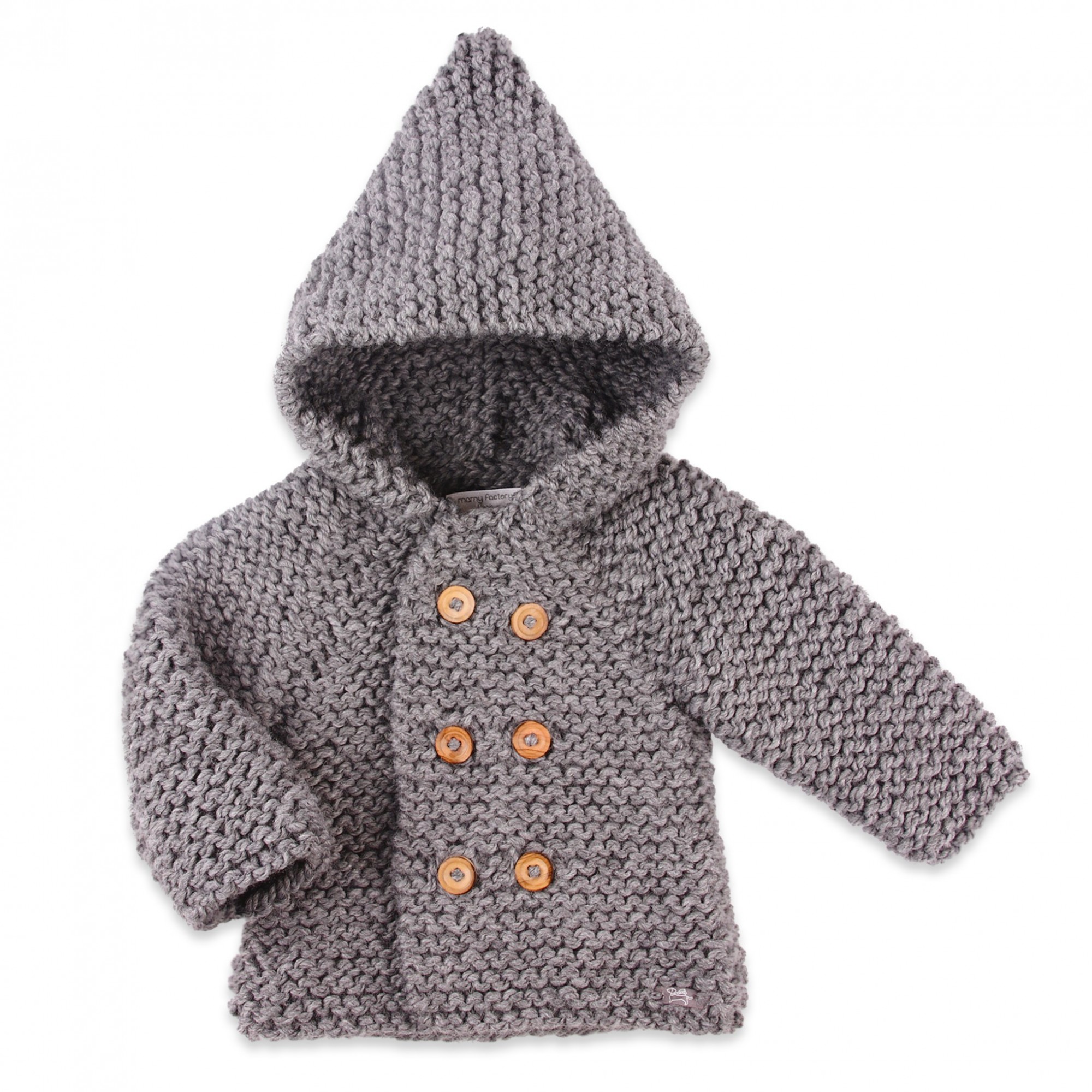 modele tricot manteau capuche bebe