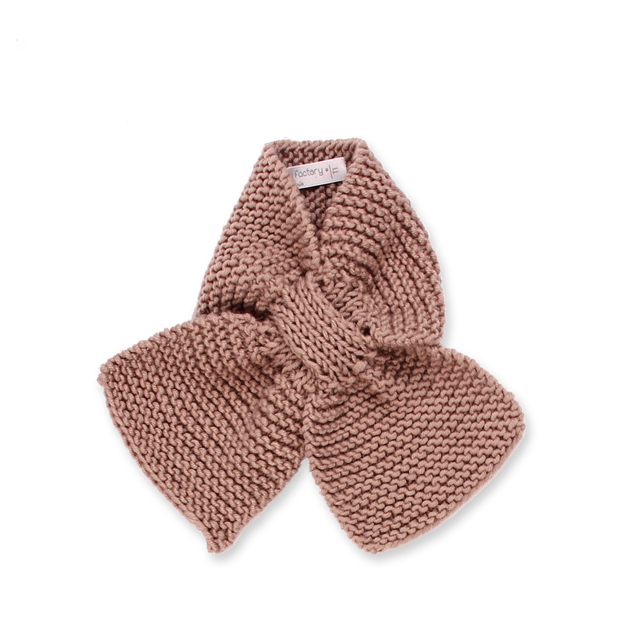 Granny's knitwear Taupe baby scarf for boys and girls made from 100