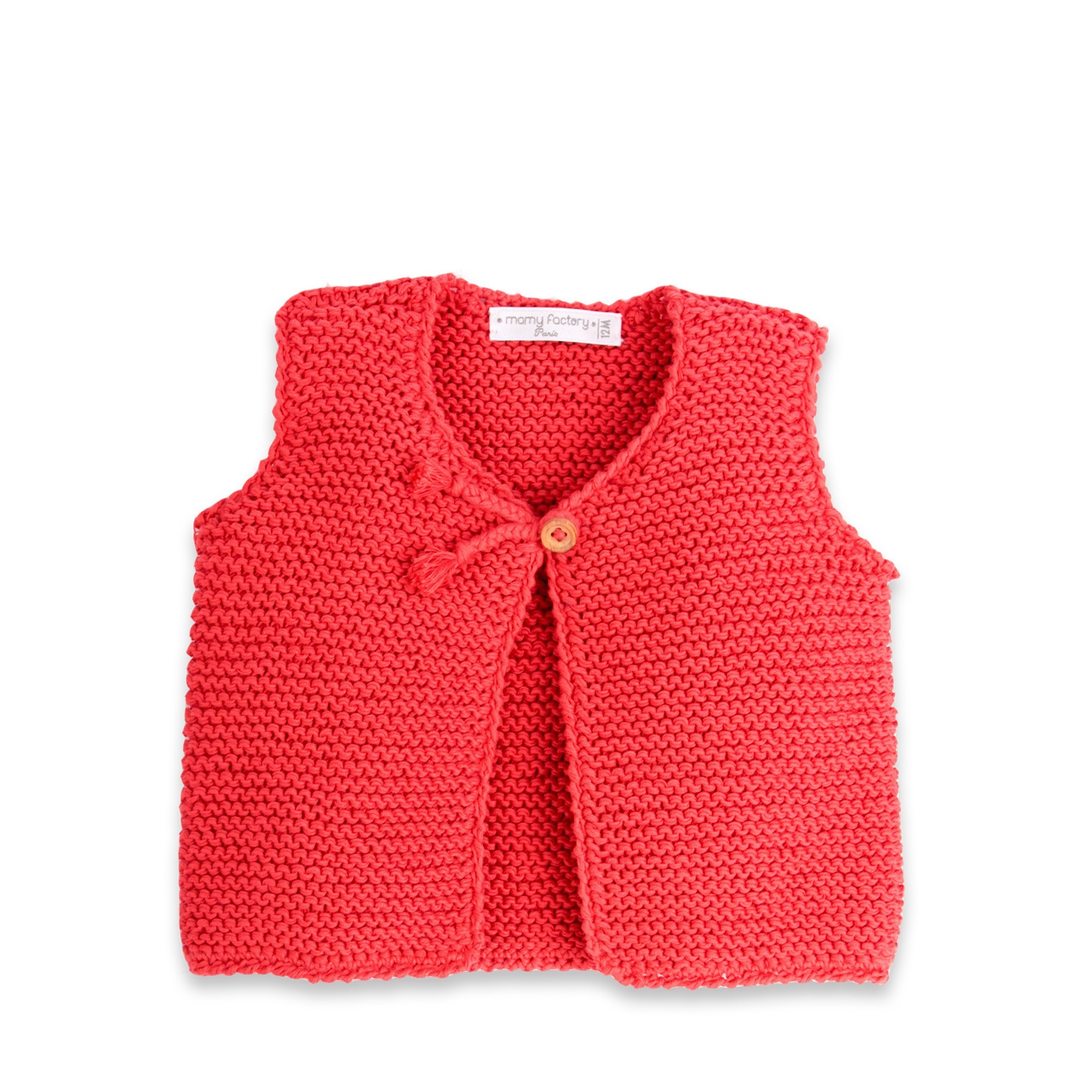 tricoter gilet sans manches bebe