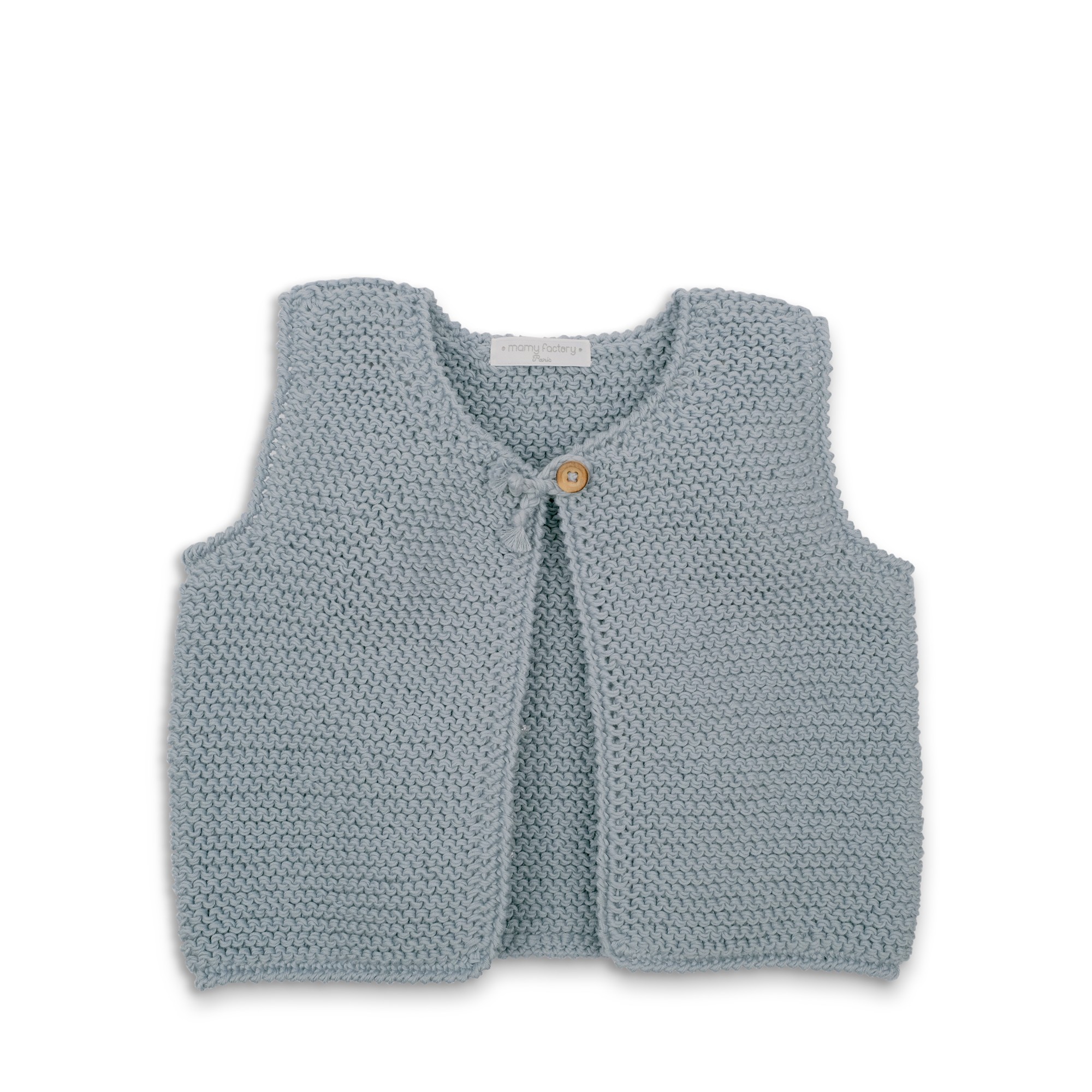 tricoter un gilet sans manche pour bebe