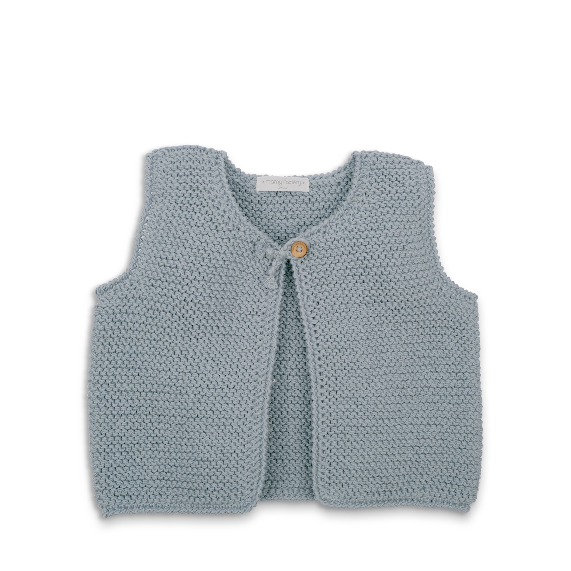 tricot gilet sans manche enfant