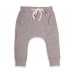 Camel baby sheperd vest made from wool and alpaca with wood buttons with grey jogging and pink stripes T-Shirts
