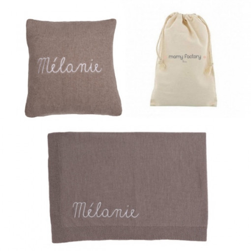 Coffret Coussin + Couverture personnalisables