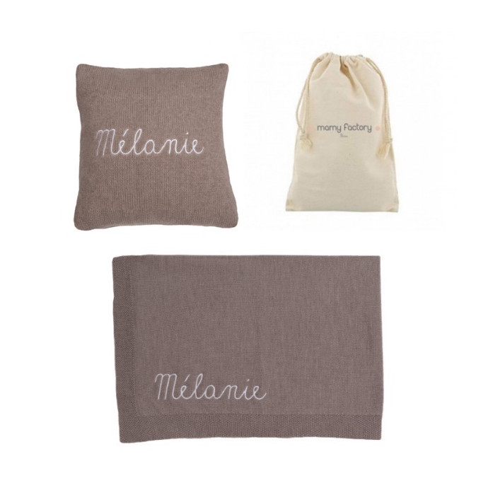 Coffret Coussin + Couverture personnalisables