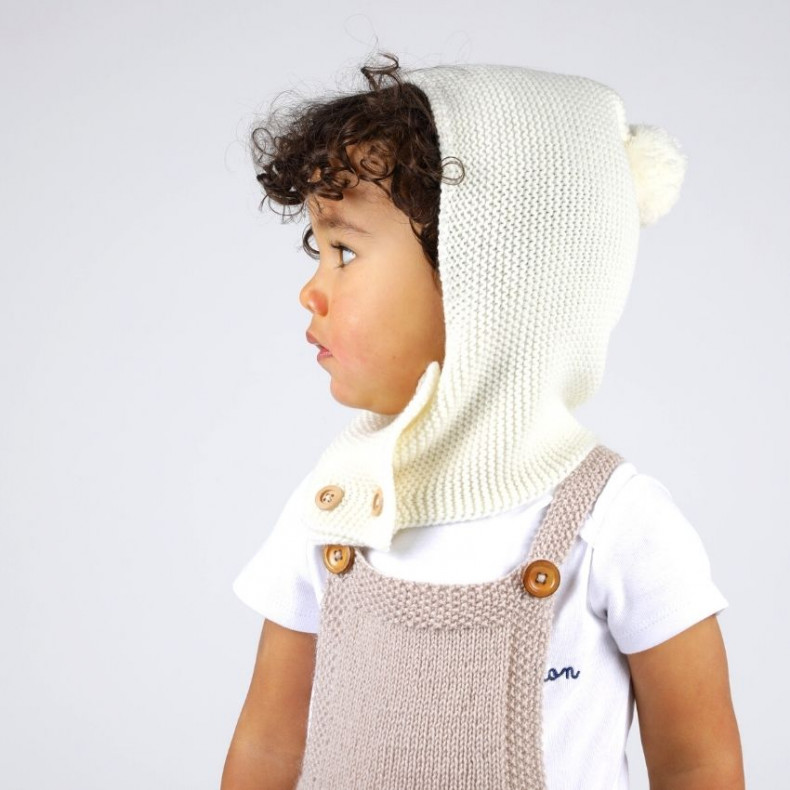 Félicie rompers for baby - natural white color - made from 100% cotton