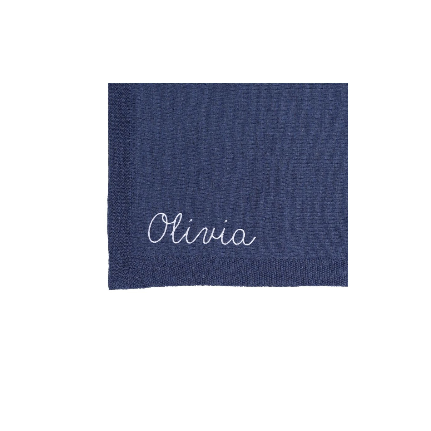 Couverture Bebe Personnalisable Bleu Marine Pour Naissance Bapteme