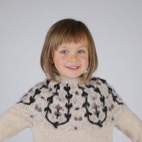 French and Japanese PDF Pattern - Bucolique Sweater for kids