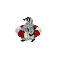 Body brodé pingouin - coton bio