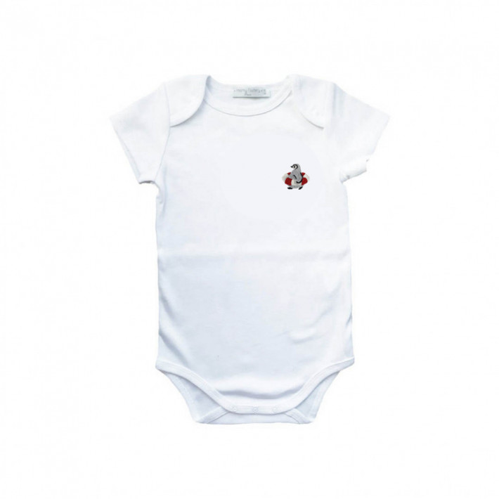 Body brodé pingouin - coton bio