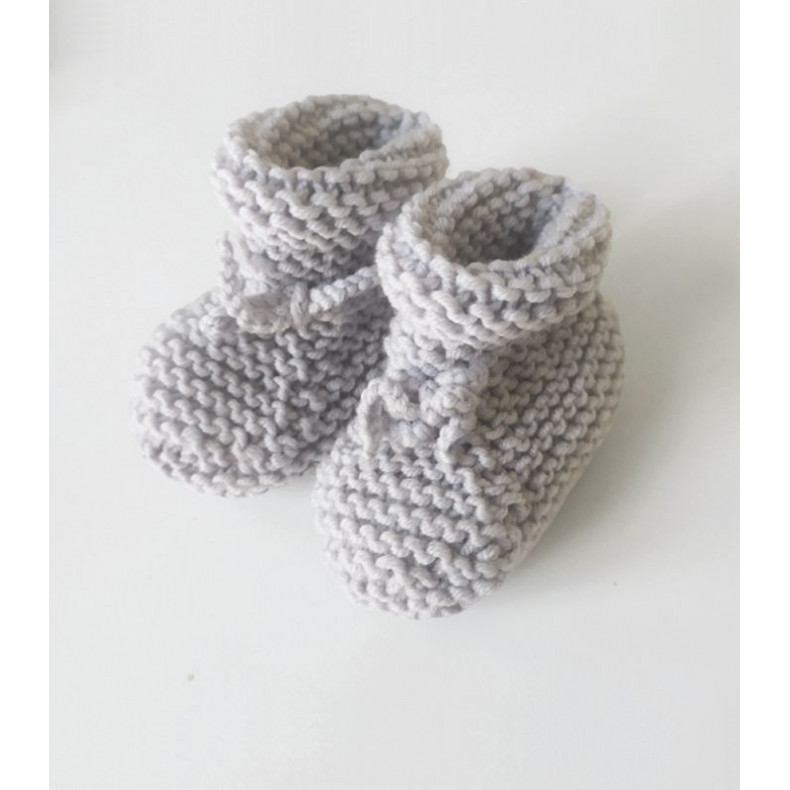 Modèle tricot PDF - Chaussons Alix