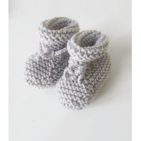 Modèle tricot PDF - Chaussons Alix