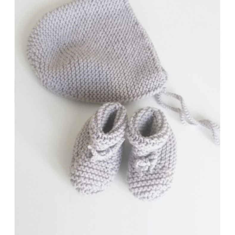 Modèle tricot PDF - Chaussons Alix