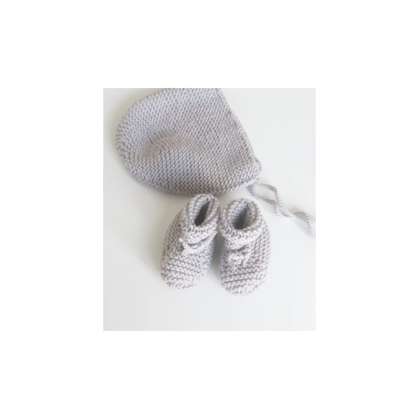 Modèle tricot chaussons Alix pour bébé et nouveau-né