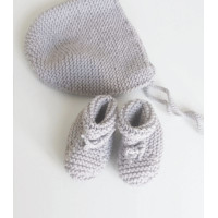 Modèle tricot PDF - Chaussons Alix