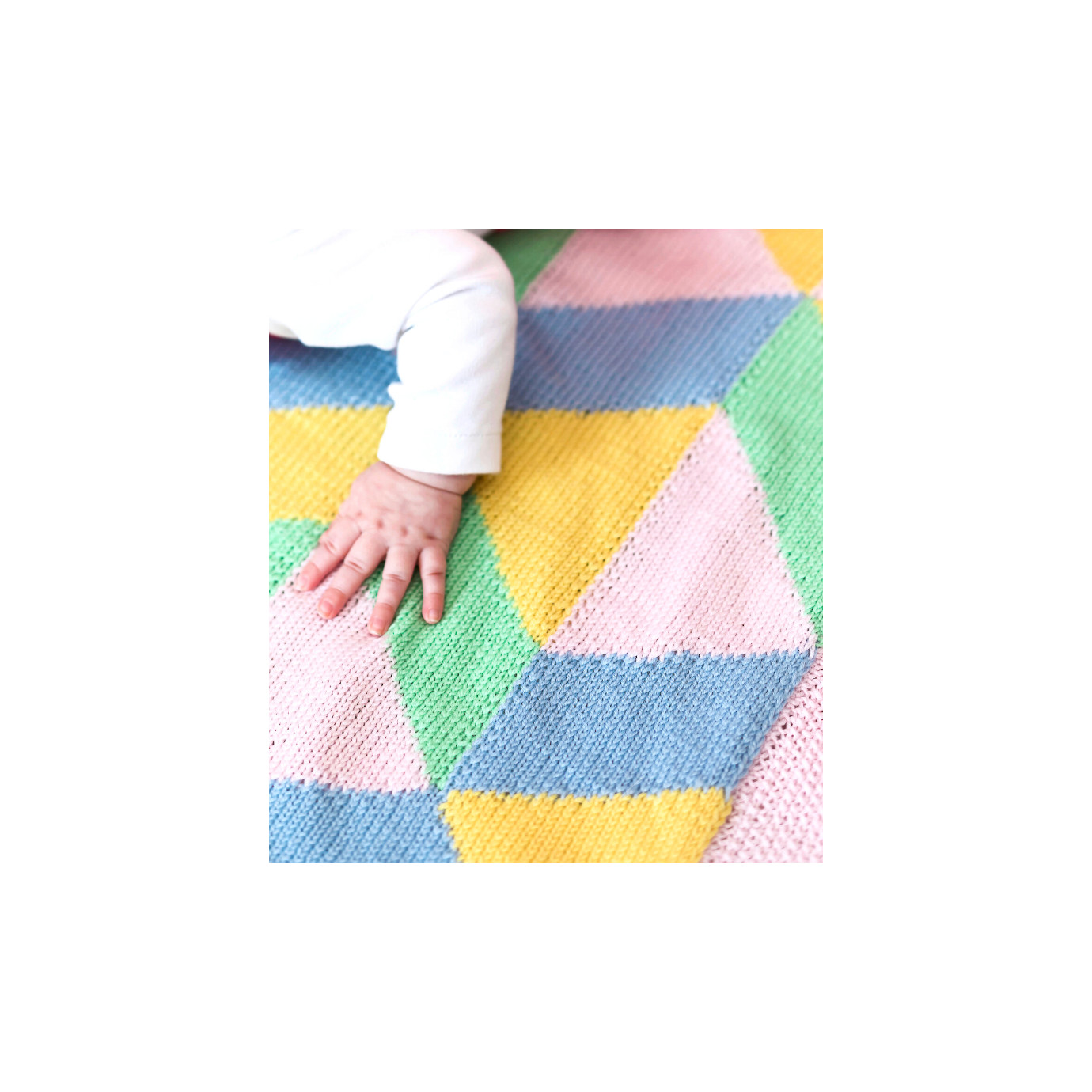 Modele Tricot Patron Couverture Naissance Bebe Patchwork