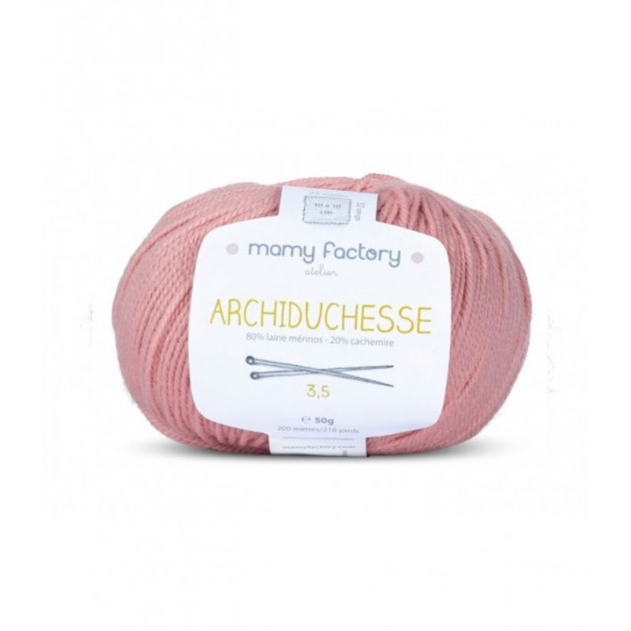 Pelote de laine Archiduchesse - VIEUX ROSE