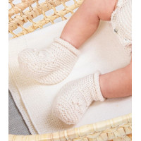 Modèle tricot PDF - Chaussons a noppes Corto