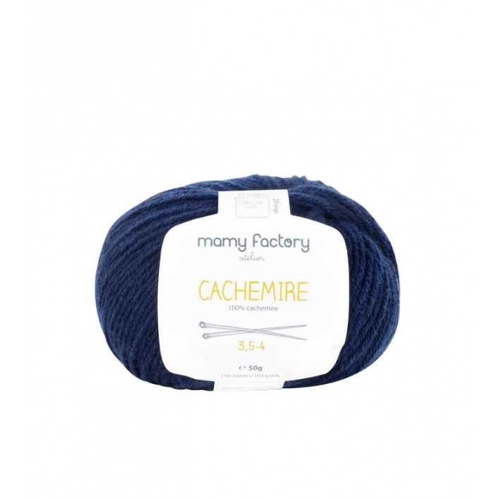 Laine naturelle Cachemire - Mamy Factory - Marine