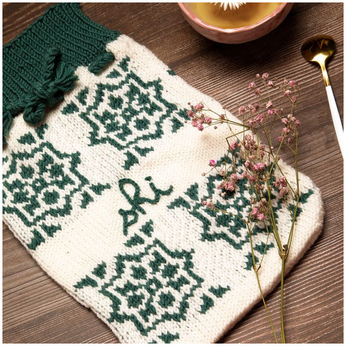 Modèle tricot PDF -  Cache Bouillote Cosy