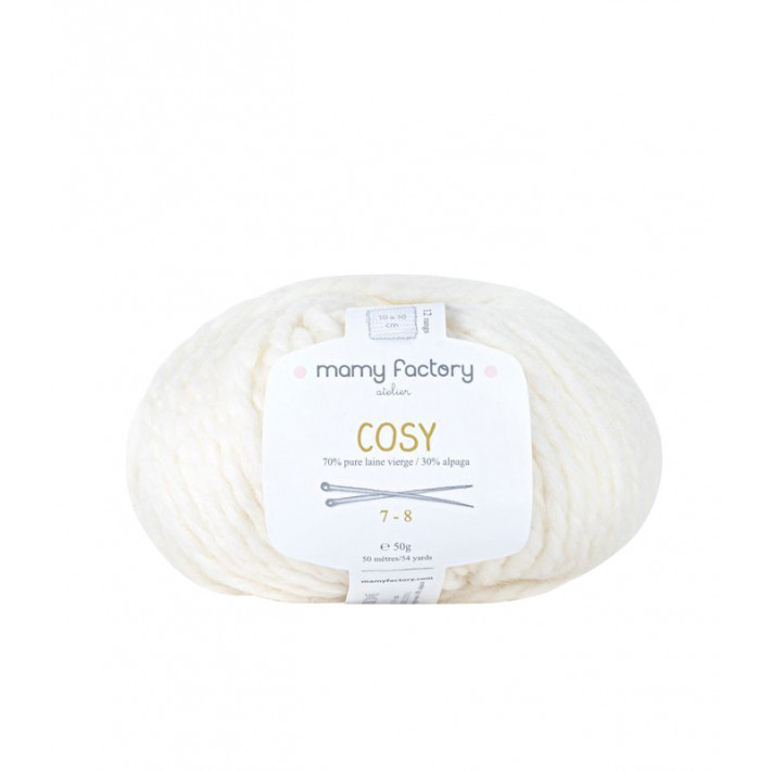 Pelote de laine Cosy - BLANC