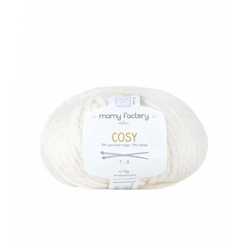 Pelote de laine Cosy - BLANC