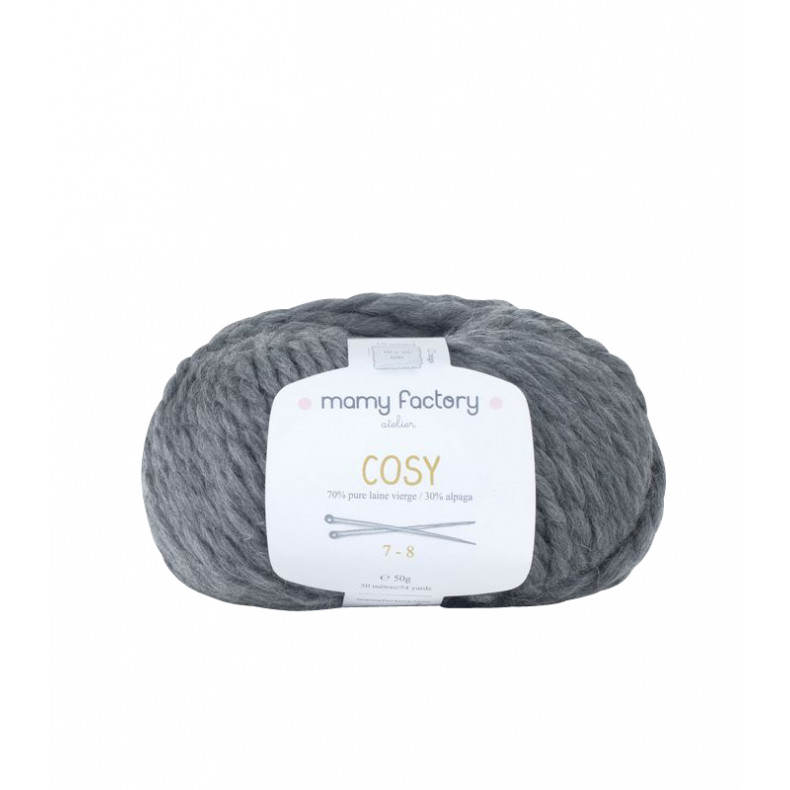 Pelote de laine Cosy - GRIS