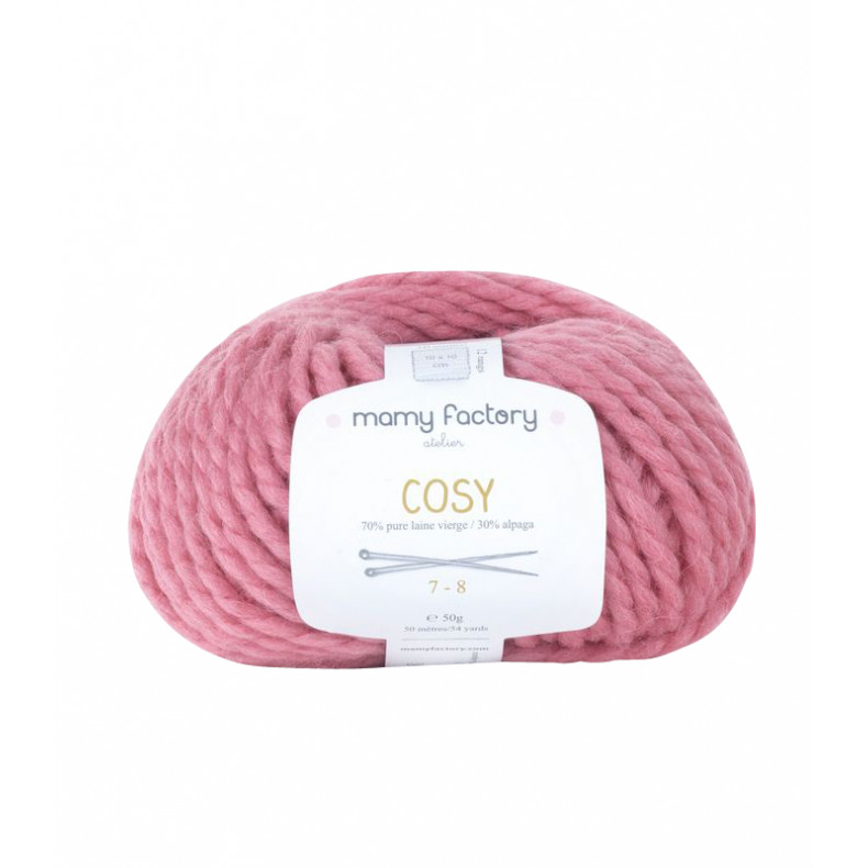 Pelote de laine Cosy - ROSE