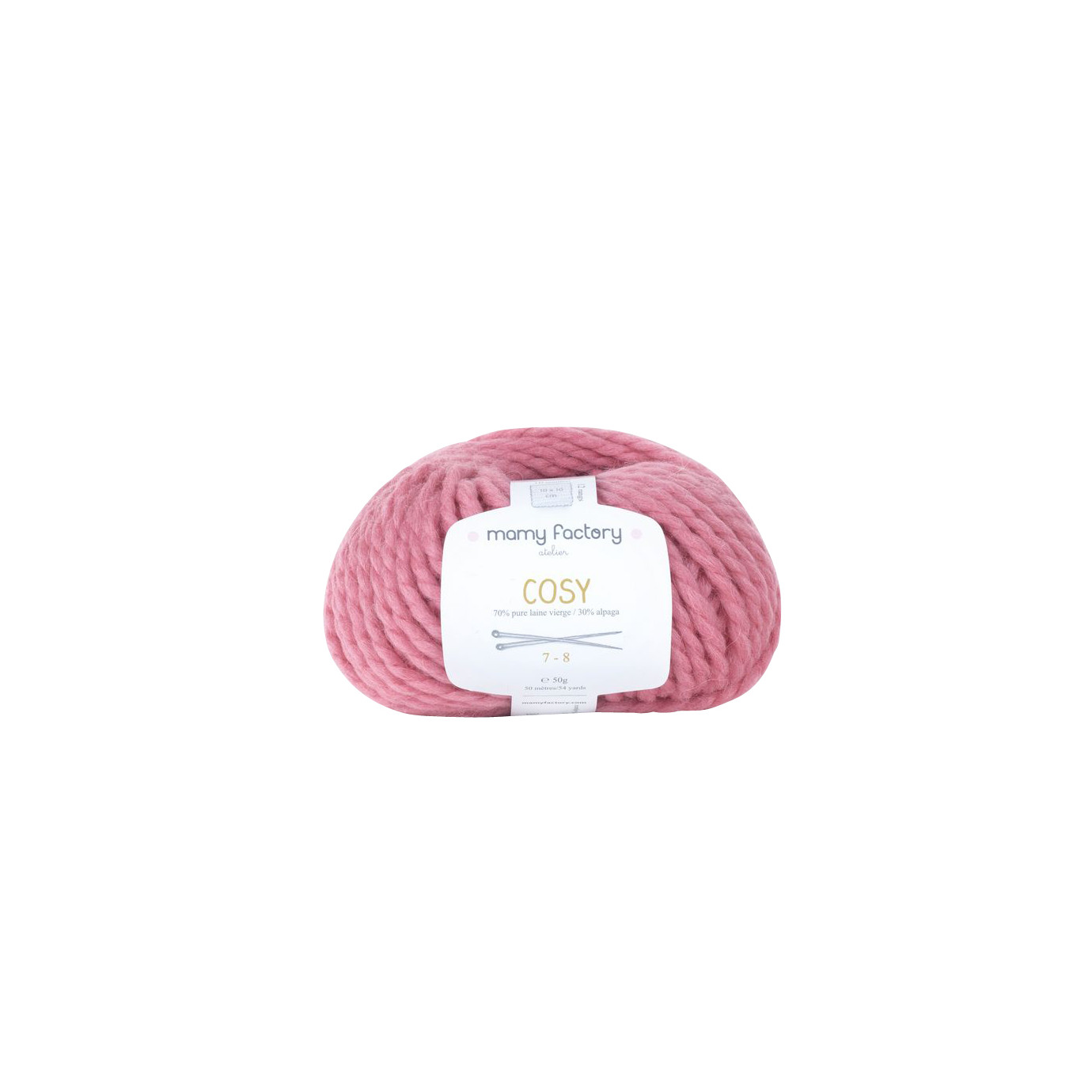 pelote laine et alpaga. 50G/50M - Aiguilles: 7mm