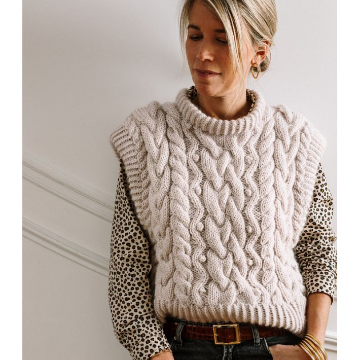 modele gilet femme tricot fait main