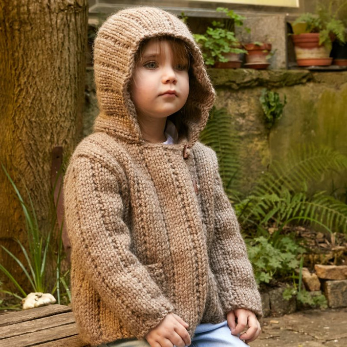 Modèle tricot PDF - Manteau Romane