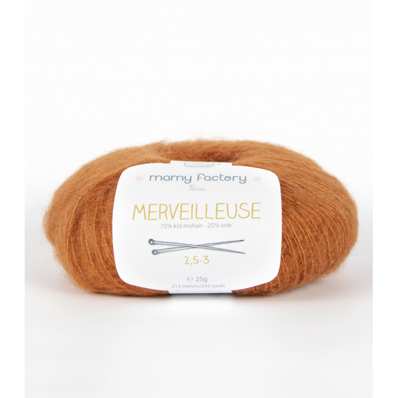 Pelote de laine Merveilleuse - Orange