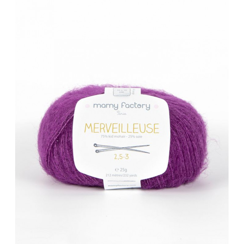 Pelote de laine Merveilleuse - VIOLET