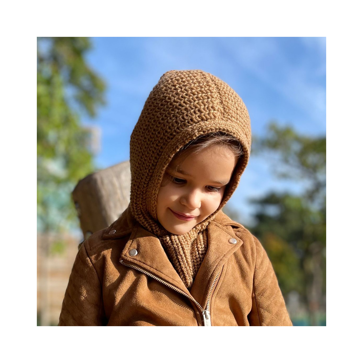 kit modele cagoule bébé avec pompon