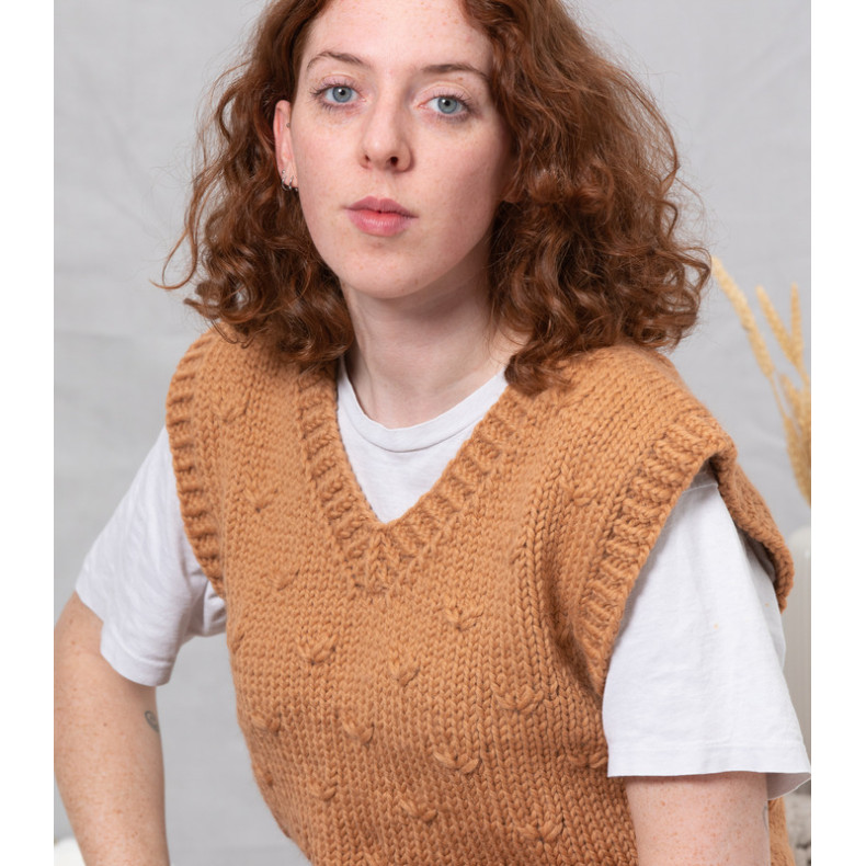 Modèle tricot PDF - Pull Débardeur Astrid