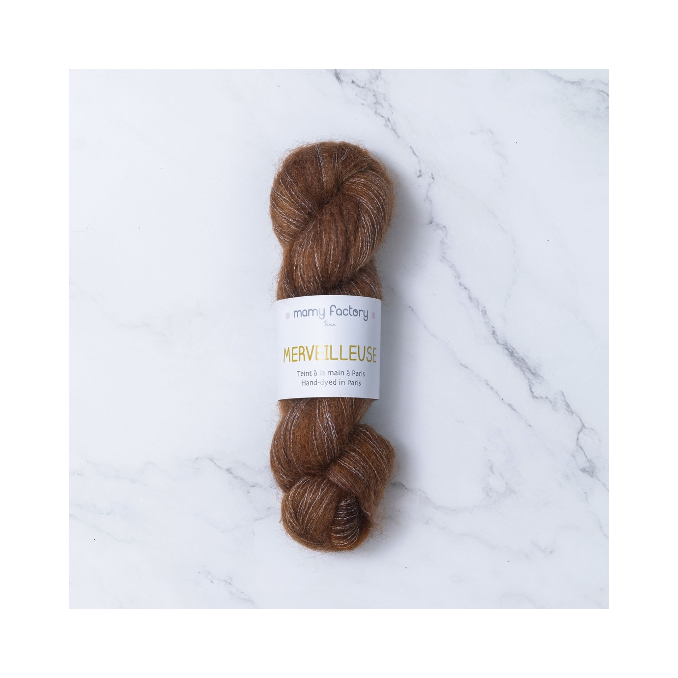 Laine douce mohair soie. coloris chocolat