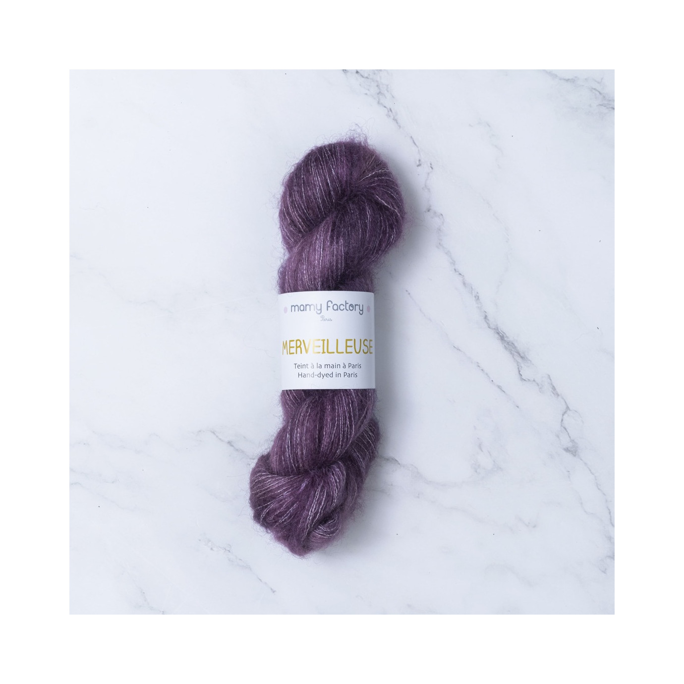 Laine douce mohair soie. coloris violet