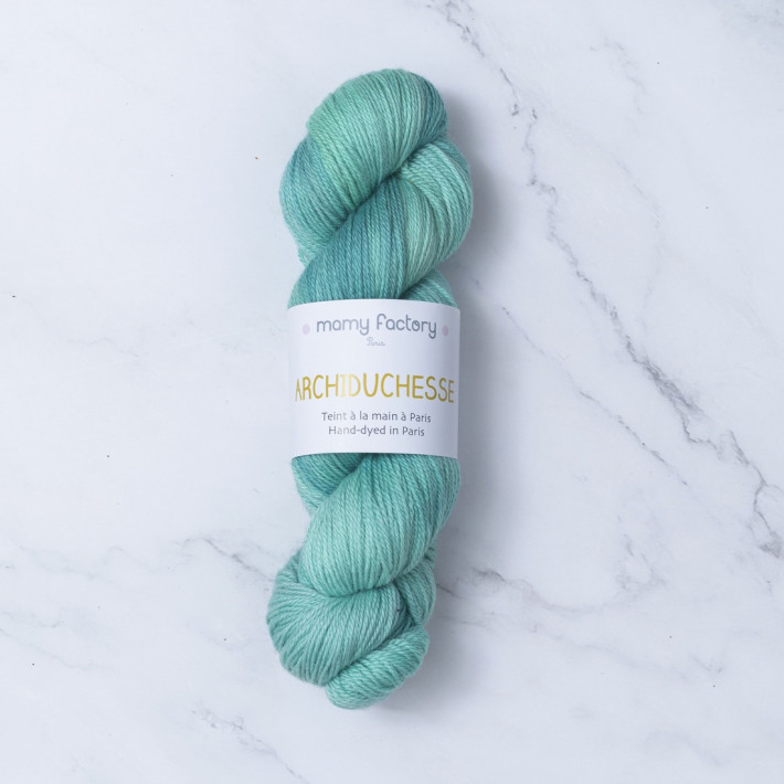 Archiduchesse Hand dyed - Emerald Blue