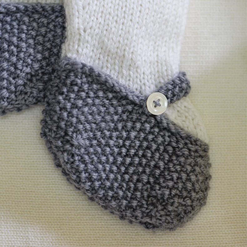 Modele tricot PDF - Chaussons Suzon