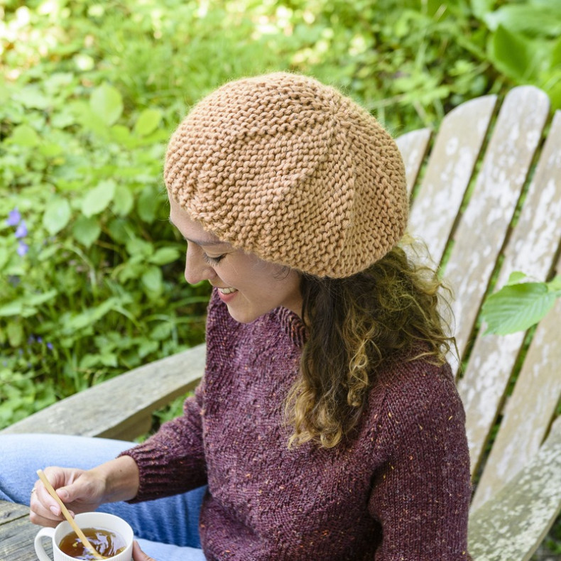 Modèle tricot PDF - Beret Garance