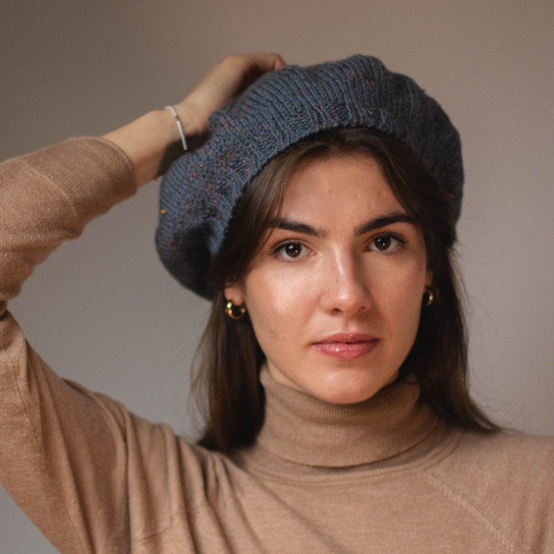 Modèle tricot PDF - Béret Alma