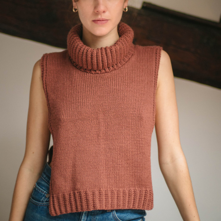 Knitting Pattern -  Sarah slipover jumper