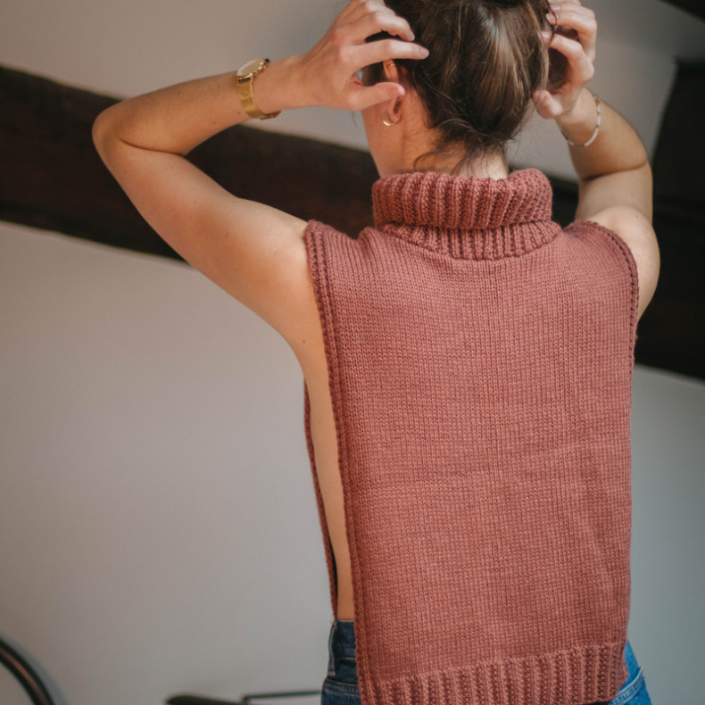 Knitting Pattern -  Sarah slipover jumper