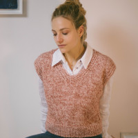 Modèle tricot PDF - Pull Débardeur Sandy