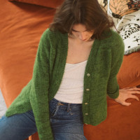 Modèle tricot PDF - Cardigan Emeline