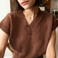 Modèle tricot PDF - Pull Débardeur Natacha