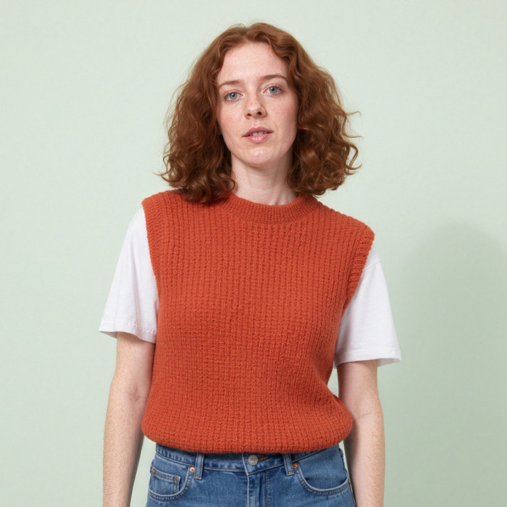 Modèle tricot PDF - Débardeur Emilie